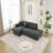 Wool Left Facing Sectional Sofa With Chaise