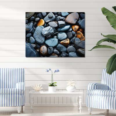 Motif de plage rocheuse II sur toile