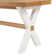 Chelsea 72" Wide Farmhouse Style Table With Crossed Legs Rectangular Dining Table with Bench