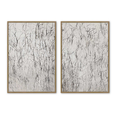 Winter's Lace Set of 2 Prints ,