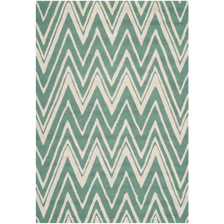 Stephen Chevron Wool Hand Woven Area Rug