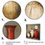 Cottage Vases rouges séchées, fleurs de blé sur toile-1506859948-1506859949