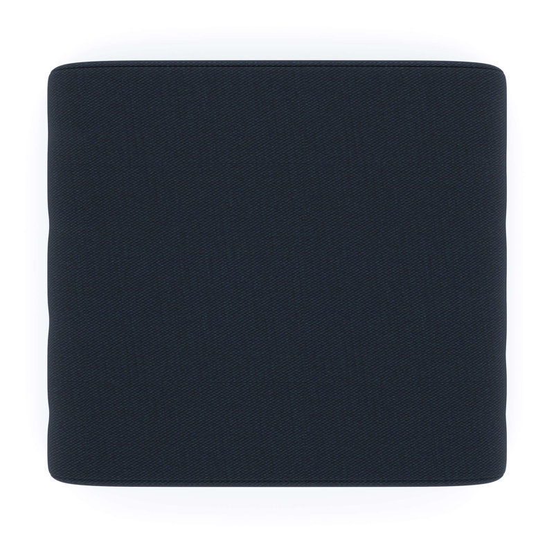 Sunbrella® Outdoor Ottoman Cushion, Sunbrella® Canvas Navy, 4" H x 22" W x 20" D