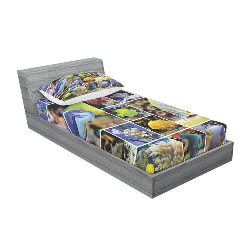 Microfiber Sheet Set, Twin Sheet + Fitted Sheet + 1 Pillowcase