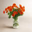 Renoncule artificielle dans un vase