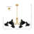 Muccio 6 - Light Dimmable Modern Linear Chandelier