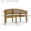 Curve Teak Garden Bench