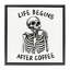 Cadre de vie flottant «Life Begins After Coffee» par JJ Design House LLC-973960662-973960657