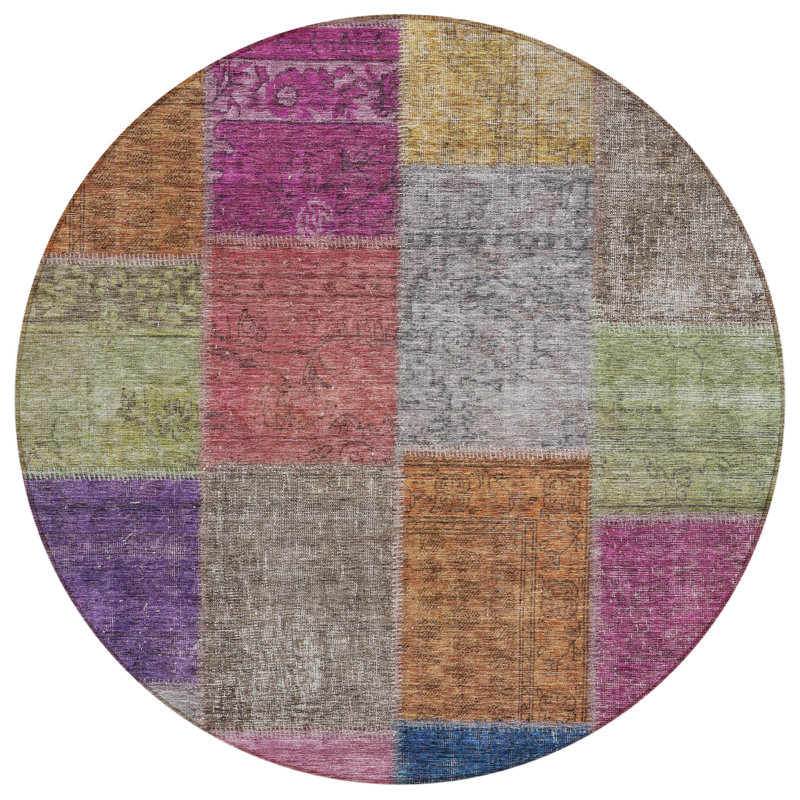 Tapis d'extérieur rond 8 pi