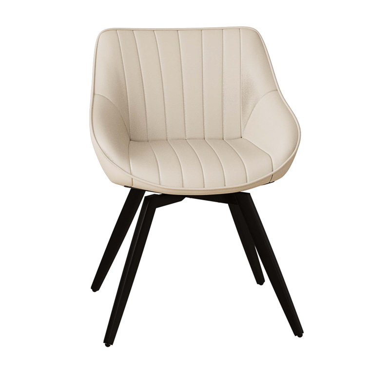 Ensemble de table basse et de chaises en polyuréthane 29,53 po, Brun, Beige / Crème