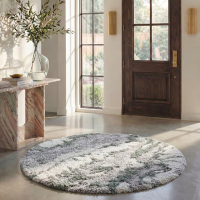 Tapis abstrait à poils longs Horizon 800 Performance
