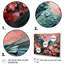 «Blue and Pink Parrot Paradise IV», art mural perroquet-289128248-289128251