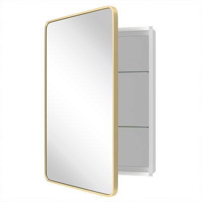 Armoire à pharmacie avec miroir réglable Anaahat