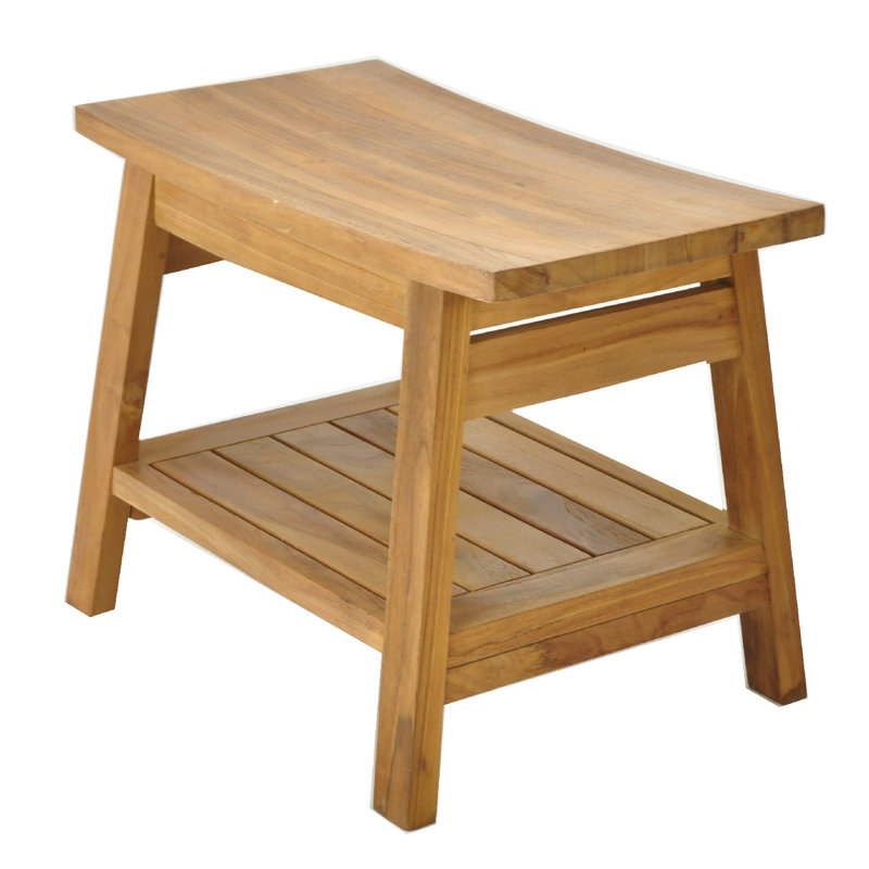 Wilcox 24'' W Teak Shower Bench