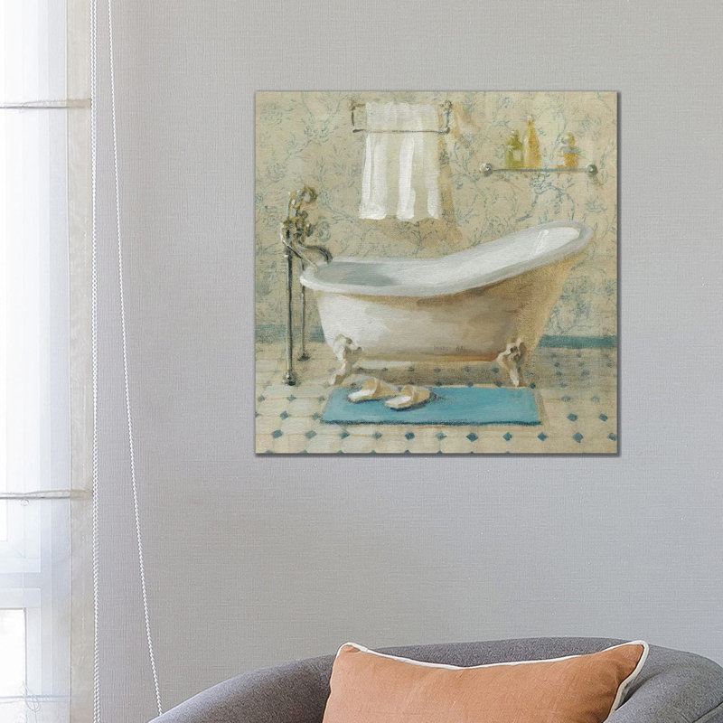 Victorian Bath III by Danhui Nai - Print on Canvas, Wrapped Canvas, 45.72 cm H x 45.72 cm W x 3.175 cm D