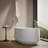 Ceric 65-1/4" x 31-5/16" Freestanding Bath With Center Toe-Tap Drain