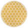 Trebol Moroccan Trellis Textured Weave Yellow/Cream Indoor/Outdoor Rug