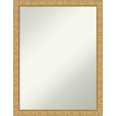 Lila Non-Beveled Wood Framed Wall Mirror