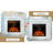 18 in. Electric Fireplace Insert with 5 Brightness Levels, Timer, Overheating Protection, Overheating Protection
