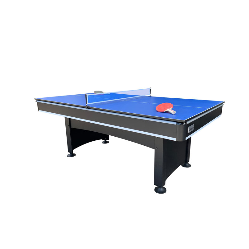 Rack Scorpius 7-Foot Multi Game Billiard/Pool With Table Tennis, Blue
