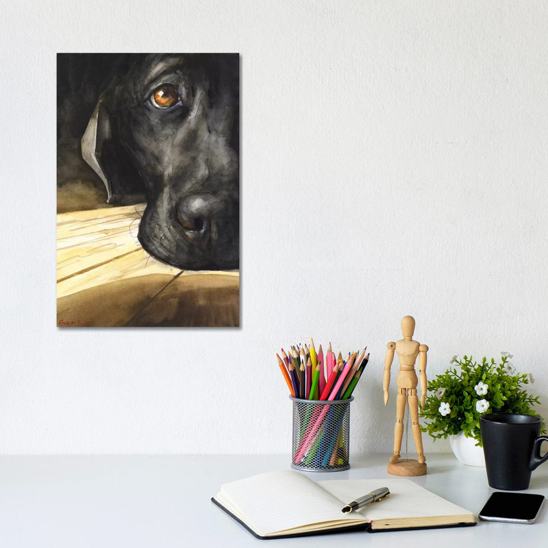 Labrador by George Dyachenko - Wrapped Canvas Painting, 20.32 cm H x 30.48 cm W