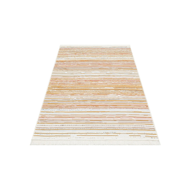 Premium 100% Cotton Flatweave Carpet, 5.2 x 7.5 ft | No Pile, 2.4 lbs/sq ft | Machine Washable at 86°F | Easy Care, Stain Resistant, Perfect for Living Room & Bedroom | Eco-Friendly, Durable Design