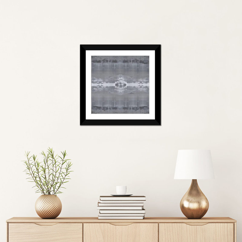 « prekaléidoscope », reproduction d’impression sur toile, H 24 po x l 24 po x P 1 po, Papier d'art encadré noir, Blanc