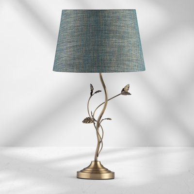 Antique Metal Leaf 59cm Table Lamp