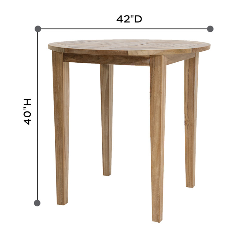 Monterey Solid Wood Bar Set with Stools, Sapphire