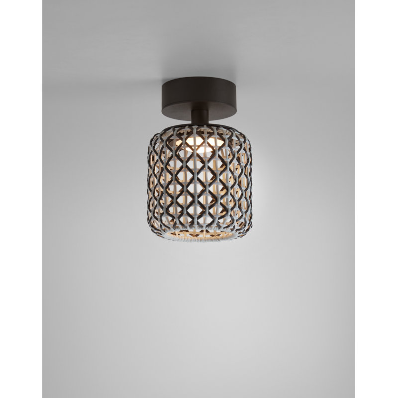 Nans 1 - Light LED Flush Mount, Brown