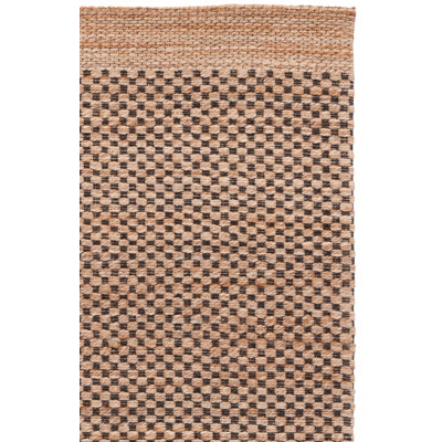 Natural Fiber Flatweave Jute & Cotton Abstract Rug