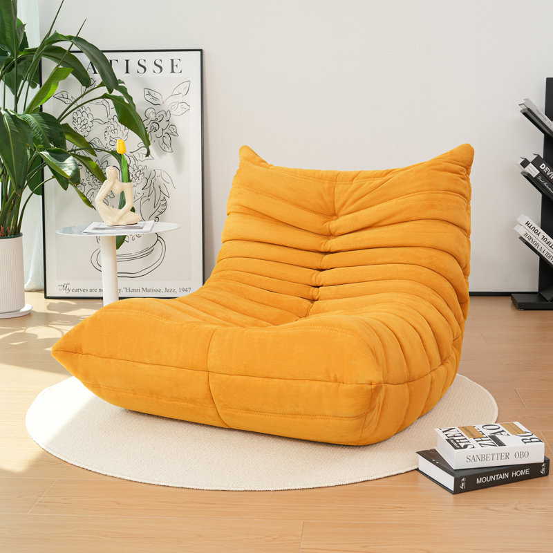 Fauteuil à billes sans accoudoirs - Support en mousse amélioré, sièges de détente rembourrés à compression douce