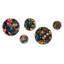 Sau - Floral Glam Round Wall Art Set Of 5