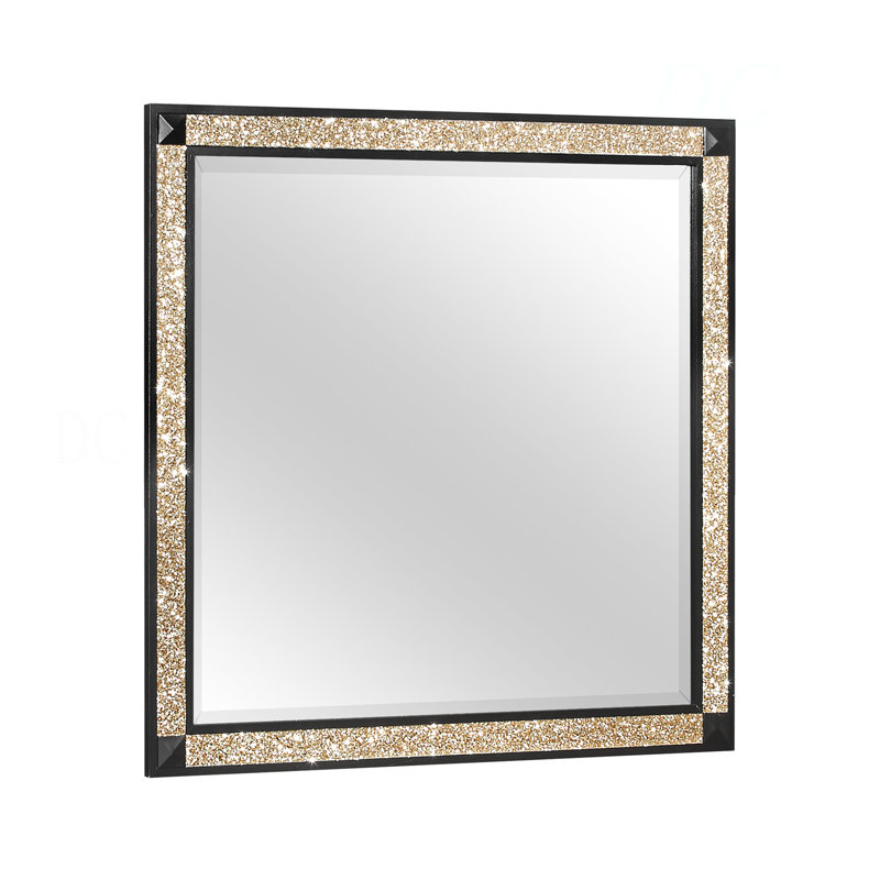 Noir vivant / miroir doré
