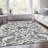 Premium Machine Washable Prisco Gray Rug-594700769