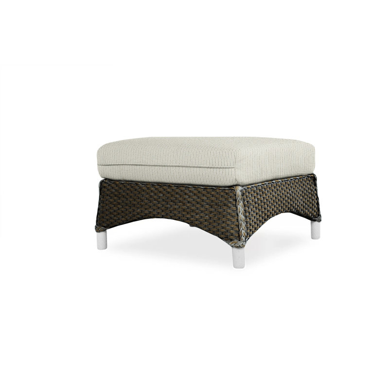 Mandalay Outdoor Ottoman, Demo Mist, Mink