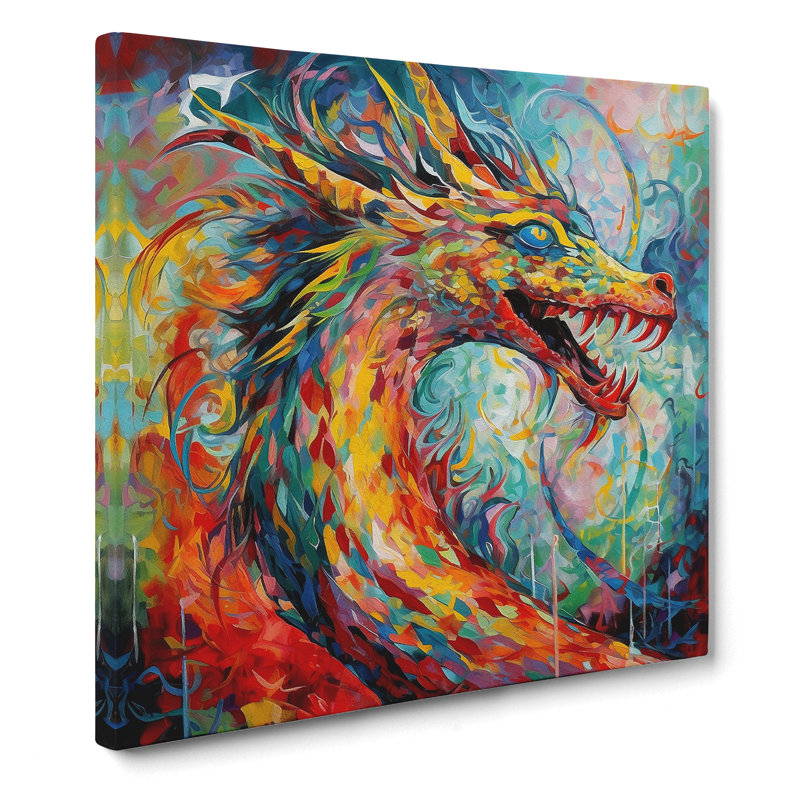 Dragon Abstract Expressionism - Print