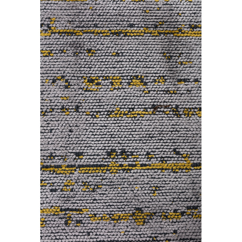 Tapis gris / jaune Rapture, Rectangle 7 pi 10 po x 11 pi 2 po