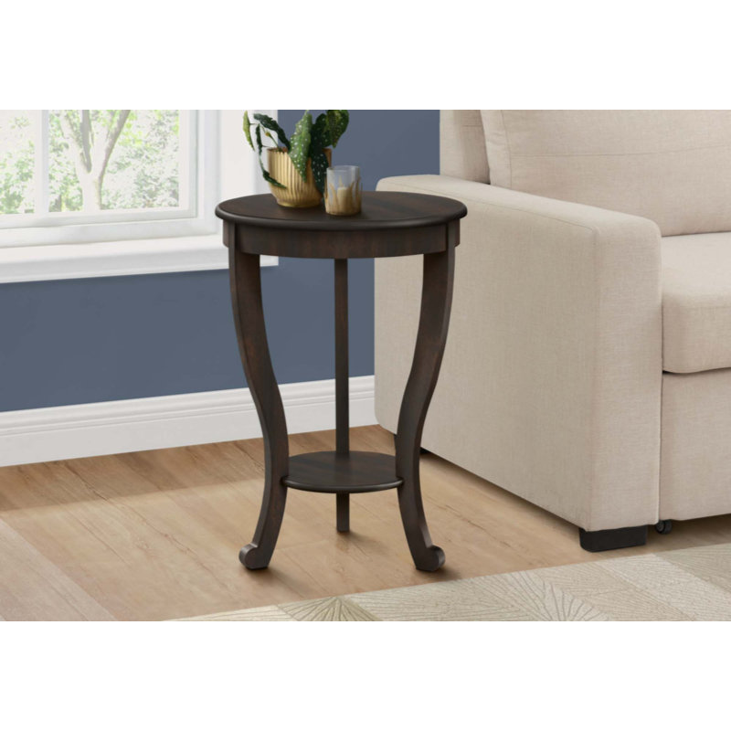 Table de chevet pour chambre à coucher, table de chevet, table d'appoint ronde, table de bout à 2 niveaux