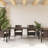  Patio Table With Glass Top Gray 94.5"X35.4"X29.5" Poly Rattan
