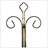 Single Pot / Cast Metal Crest Wall Planter Decoration