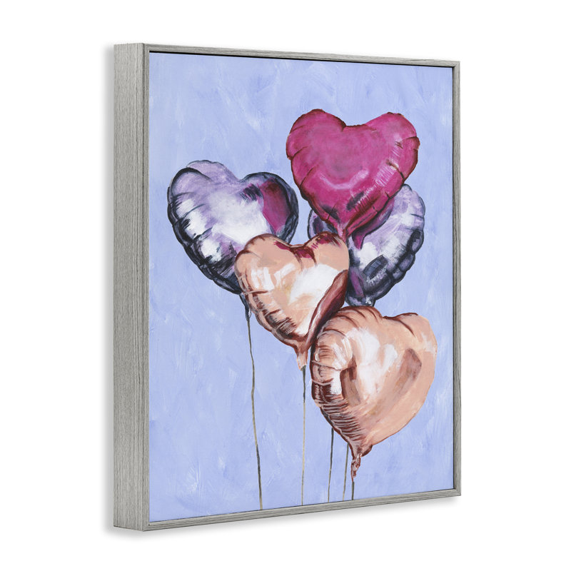 «Vibrant Heart Ballons», estampe numérique, conception de Michael Willett, H 30 po x l 24 po, Estampe numérique Farmhouse