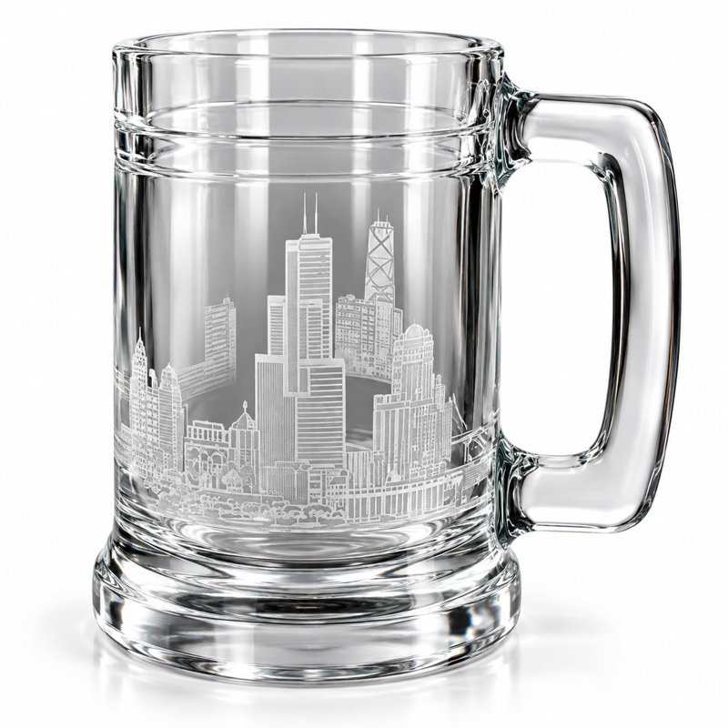 Chope à bière Chicago Skyline