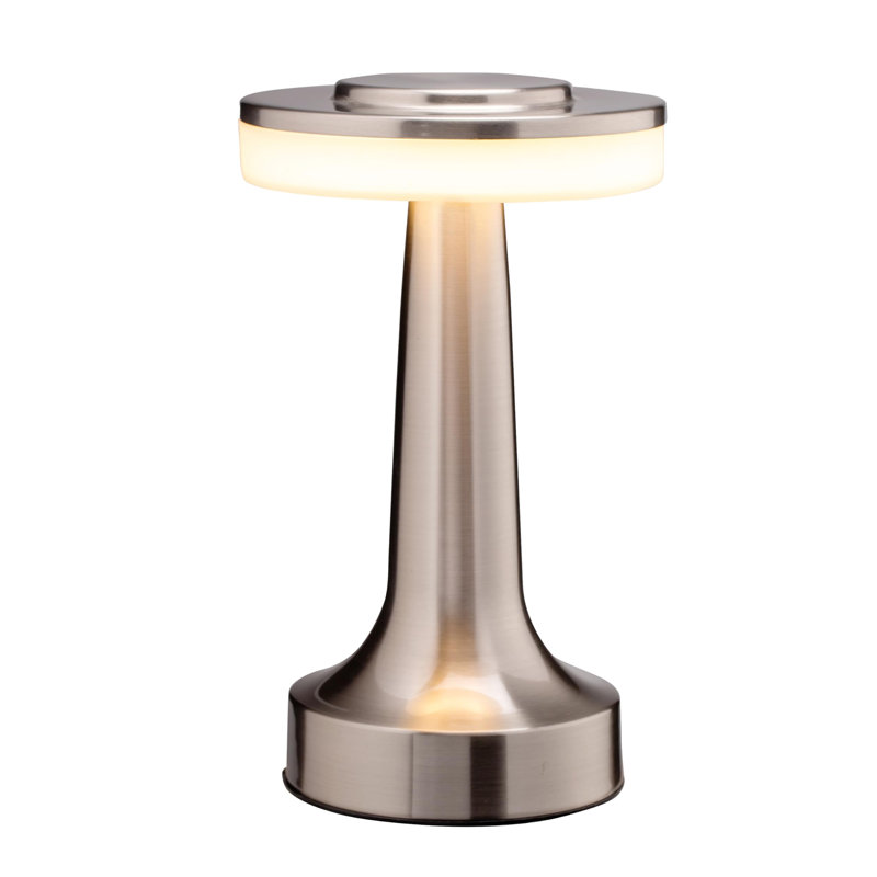 Portable LED Table Lamp with Touch Sensor, Silver