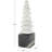 Cole And Grey Marble Stacked Stone Abstract Sculpture With Black Block Base