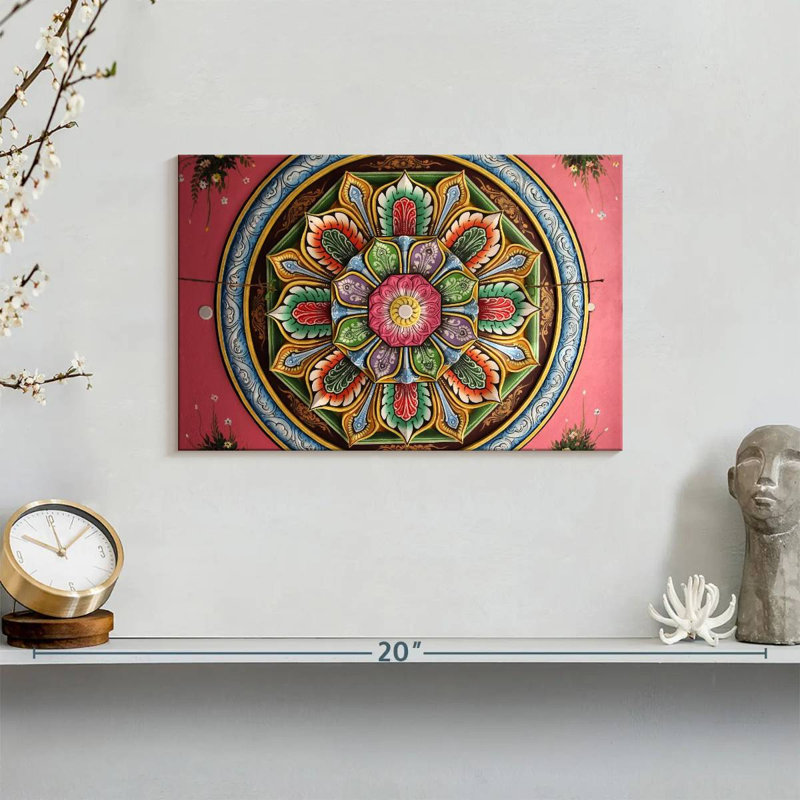 Adella Hindu Temple Ornate Ceiling, 8" H x 12" W