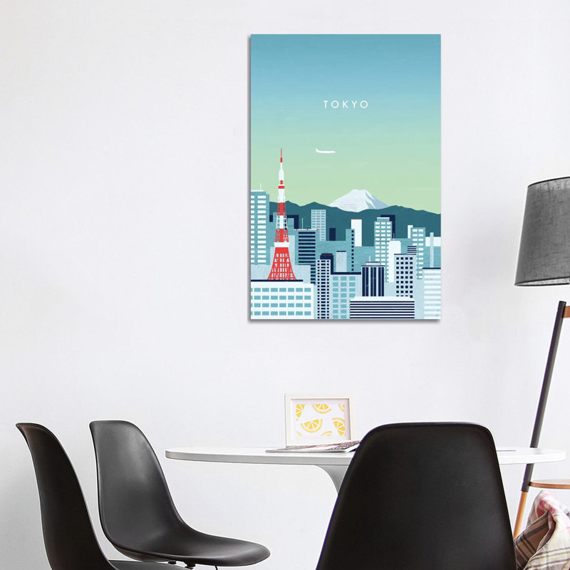 Tokyo 1 Piece Wrapped Canvas Wall Art, 101.6 cm H x 66.04 cm W x 1.91 cm D