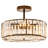 4-Light Crystal Semi Flush Mount Ceiling Light-2135663746