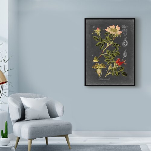 Charlton Home® Midnight Botanical I On Canvas by Vision Studio Print ...