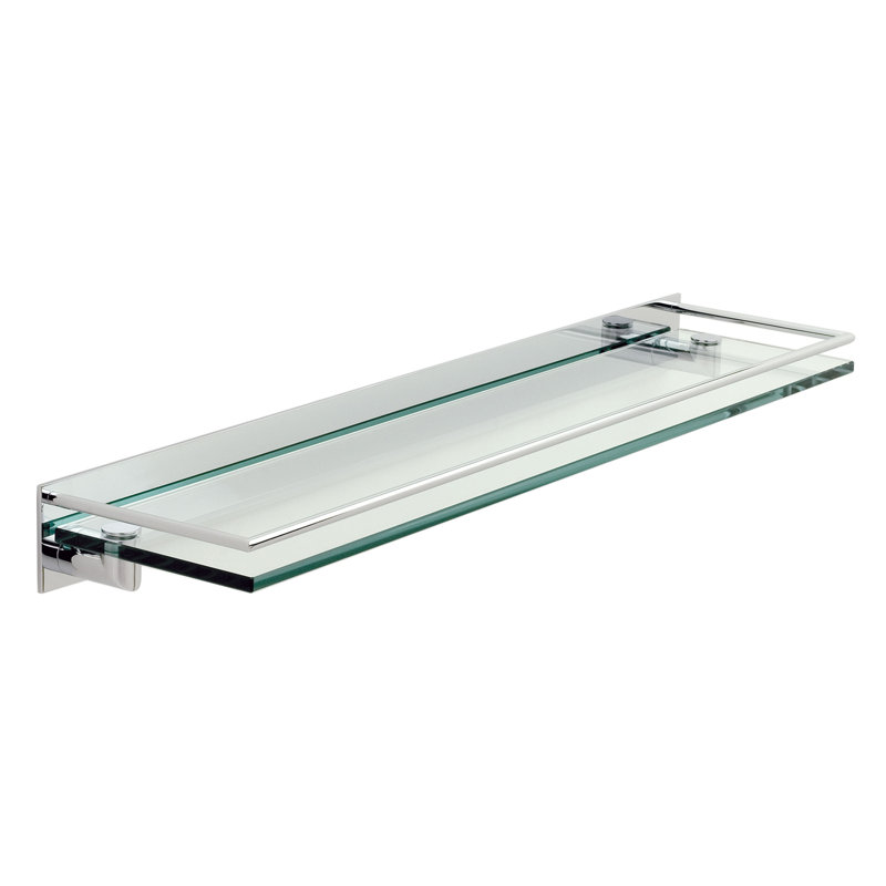 Surface 24" Gallery Rail Shelf, Polished Chrome